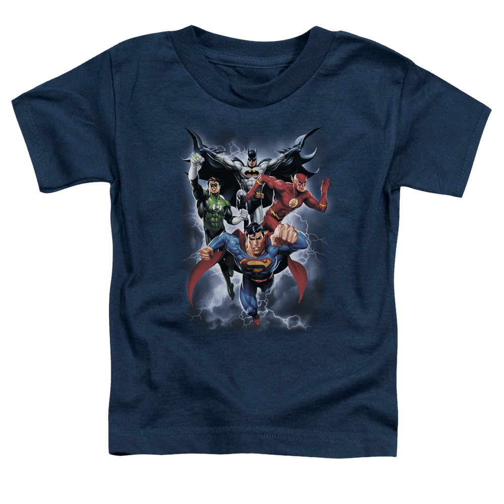 Justice League The Coming Storm - Toddler T-Shirt Toddler T-Shirt Justice League   