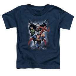 Justice League The Coming Storm - Toddler T-Shirt Toddler T-Shirt Justice League   