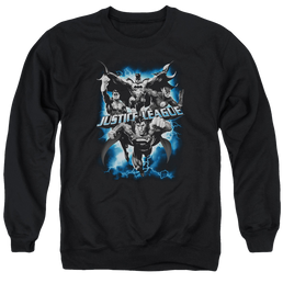 Justice League Justice Storm Men's Crewneck Sweatshirt Men's Crewneck Sweatshirt Justice League   