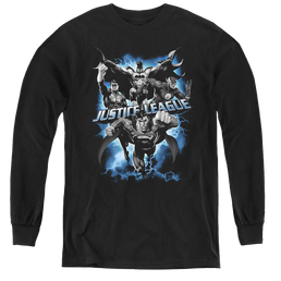 Justice League Justice Storm - Youth Long Sleeve T-Shirt Youth Long Sleeve T-Shirt Justice League   