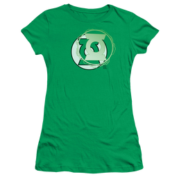 Green Lantern Gl Energy Logo - Juniors T-Shirt Juniors T-Shirt Green Lantern   