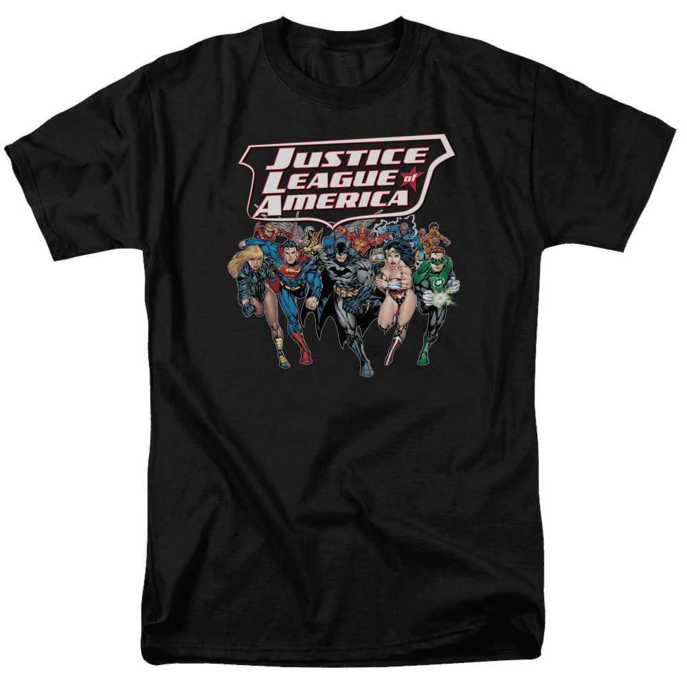 Justice League Charging Justice Men's Regular Fit T-Shirt Men's Regular Fit T-Shirt Justice League   