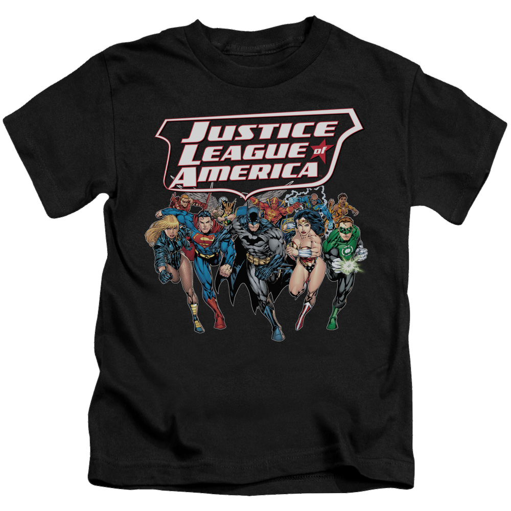 Justice League Charging Justice - Kid's T-Shirt Kid's T-Shirt (Ages 4-7) Justice League   