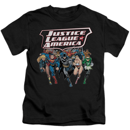 Justice League Charging Justice - Kid's T-Shirt Kid's T-Shirt (Ages 4-7) Justice League   