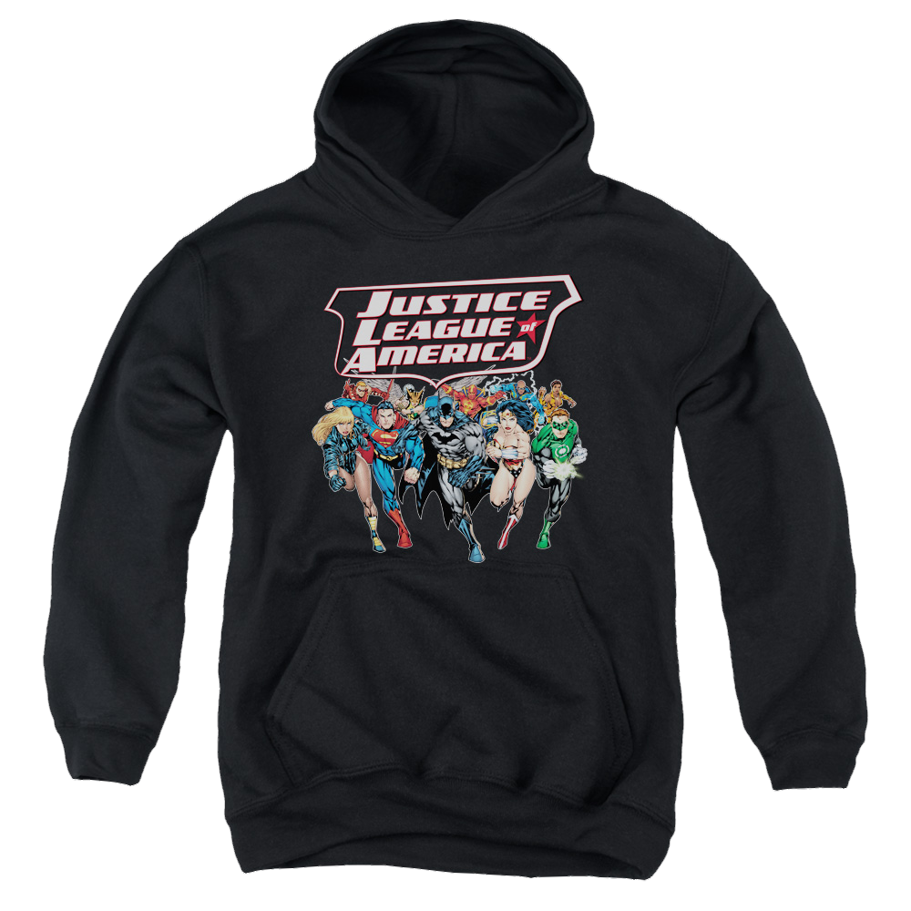 Justice League Charging Justice - Youth Hoodie Youth Hoodie (Ages 8-12) Justice League   