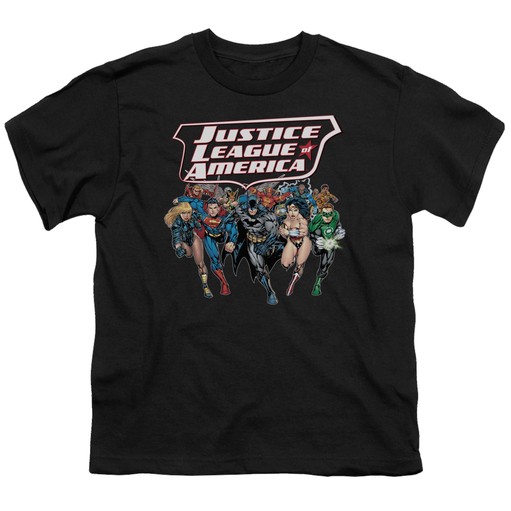 Justice League Charging Justice - Youth T-Shirt Youth T-Shirt (Ages 8-12) Justice League   