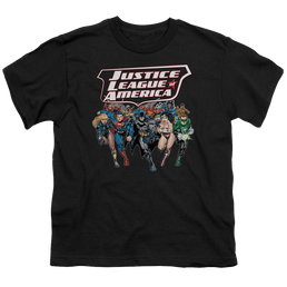 Justice League Charging Justice - Youth T-Shirt Youth T-Shirt (Ages 8-12) Justice League   