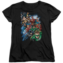 Justice League Heroes Unite Women's T-Shirt Women's T-Shirt Justice League   