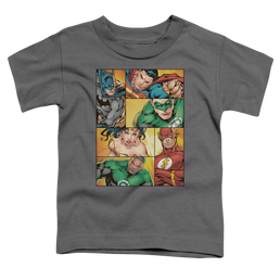 Justice League Hero Boxes - Kid's T-Shirt Kid's T-Shirt (Ages 4-7) Justice League   
