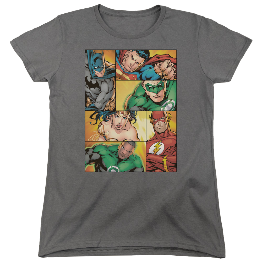 Justice League Hero Boxes Women's T-Shirt Women's T-Shirt Justice League   