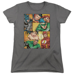 Justice League Hero Boxes Women's T-Shirt Women's T-Shirt Justice League   