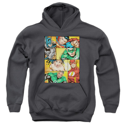 Justice League Hero Boxes - Youth Hoodie Youth Hoodie (Ages 8-12) Justice League   