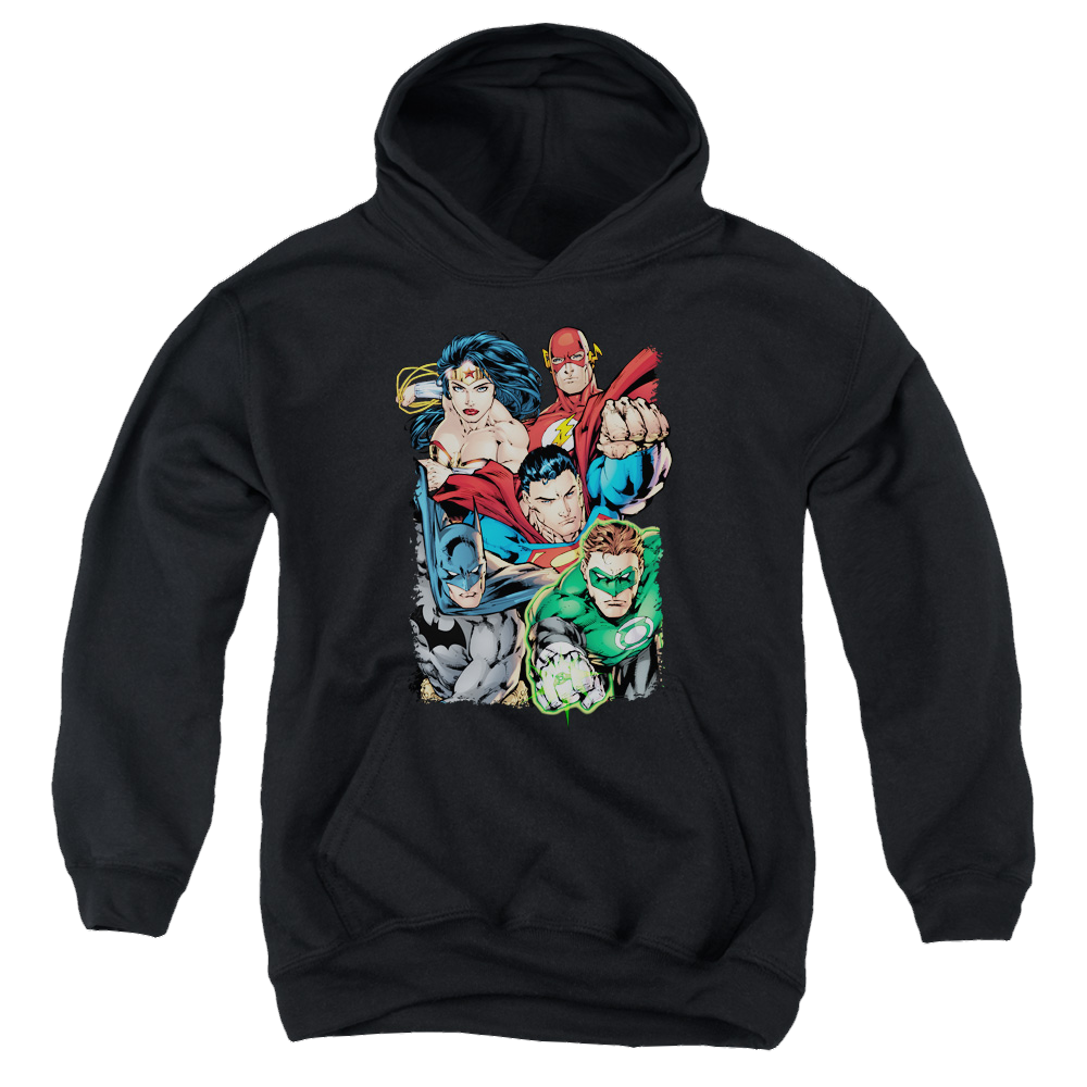 Justice League Break Free - Youth Hoodie Youth Hoodie (Ages 8-12) Justice League   