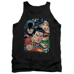 Justice League Up Close And Personal Men's Tank Men's Tank Justice League   