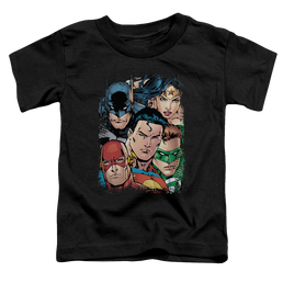Justice League Up Close And Personal - Toddler T-Shirt Toddler T-Shirt Justice League   