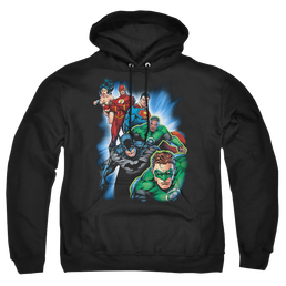 Justice League Heroes Unite Pullover Hoodie Pullover Hoodie Justice League   