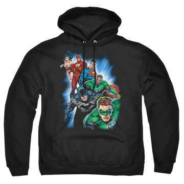 Justice League Heroes Unite Pullover Hoodie Pullover Hoodie Justice League   