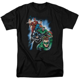 Justice League Heroes Unite Men's Regular Fit T-Shirt Men's Regular Fit T-Shirt Justice League   