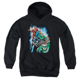 Justice League Heroes Unite - Youth Hoodie Youth Hoodie (Ages 8-12) Justice League   