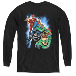 Justice League Heroes Unite - Youth Long Sleeve T-Shirt Youth Long Sleeve T-Shirt Justice League   