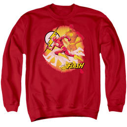 Flash, The Lightning Fast - Men's Crewneck Sweatshirt Men's Crewneck Sweatshirt The Flash   