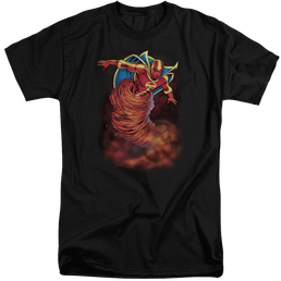 Justice League Tornado Cloud Men's Tall Fit T-Shirt Men's Tall Fit T-Shirt DC Comics   