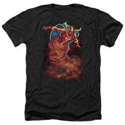 Justice League Tornado Cloud Men's Heather T-Shirt Men's Heather T-Shirt DC Comics   