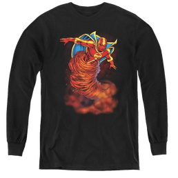 More Dc Characters Tornado Cloud - Youth Long Sleeve T-Shirt Youth Long Sleeve T-Shirt DC Comics   