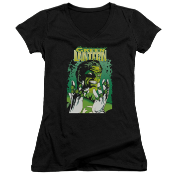 Green Lantern Gl #49 Cover - Juniors V-Neck T-Shirt Juniors V-Neck T-Shirt Green Lantern   