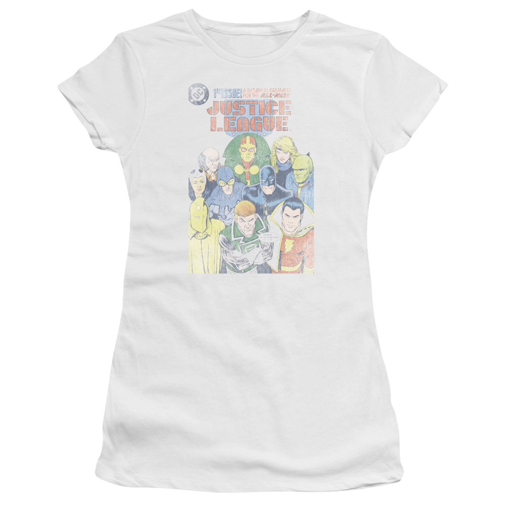 Justice League Justice League #1 Cover Juniors T-Shirt Juniors T-Shirt Justice League   