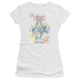 Justice League Justice League #1 Cover Juniors T-Shirt Juniors T-Shirt Justice League   