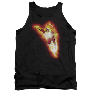 Black men's tank with Firestorm Blaze graphic