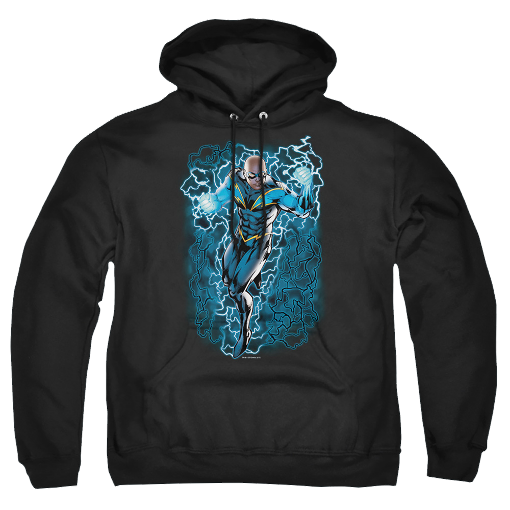 Justice League Black Lightning Bolts Pullover Hoodie Pullover Hoodie DC Comics   