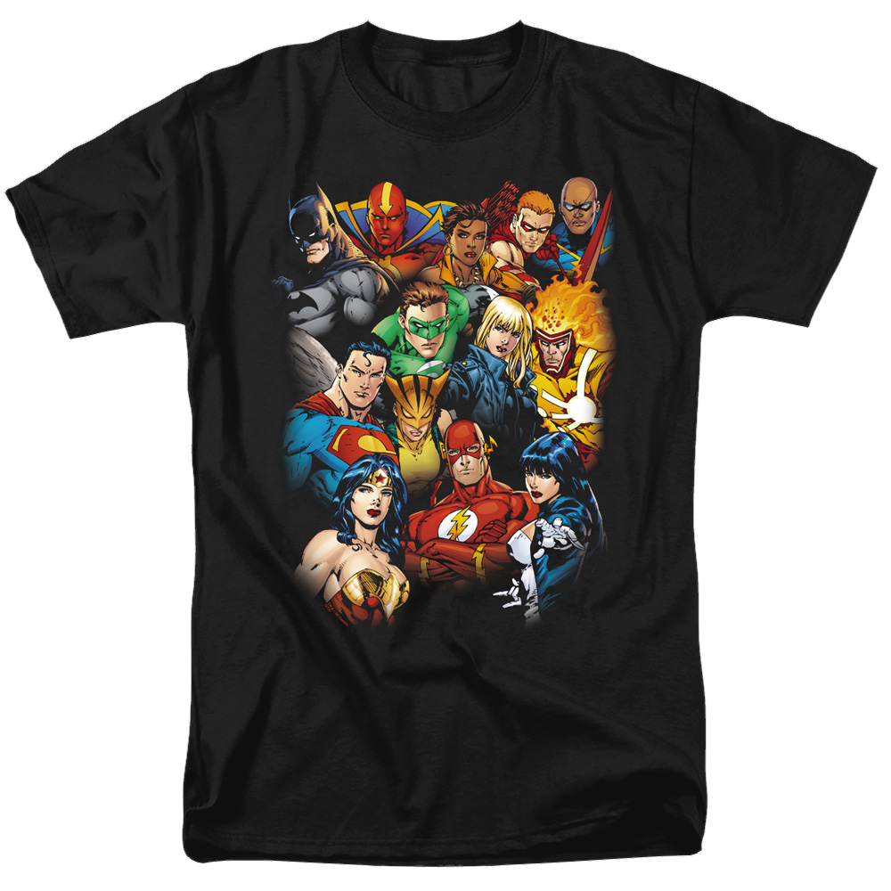 Justice League The Leagues All Here Men's Regular Fit T-Shirt Men's Regular Fit T-Shirt Justice League   
