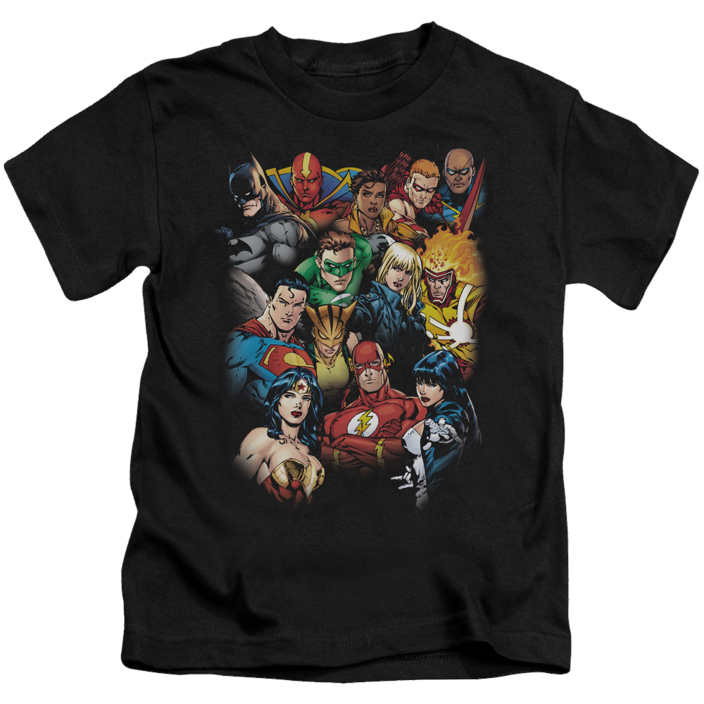 Justice League The Leagues All Here - Kid's T-Shirt Kid's T-Shirt (Ages 4-7) Justice League   