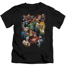 Justice League The Leagues All Here - Kid's T-Shirt Kid's T-Shirt (Ages 4-7) Justice League   
