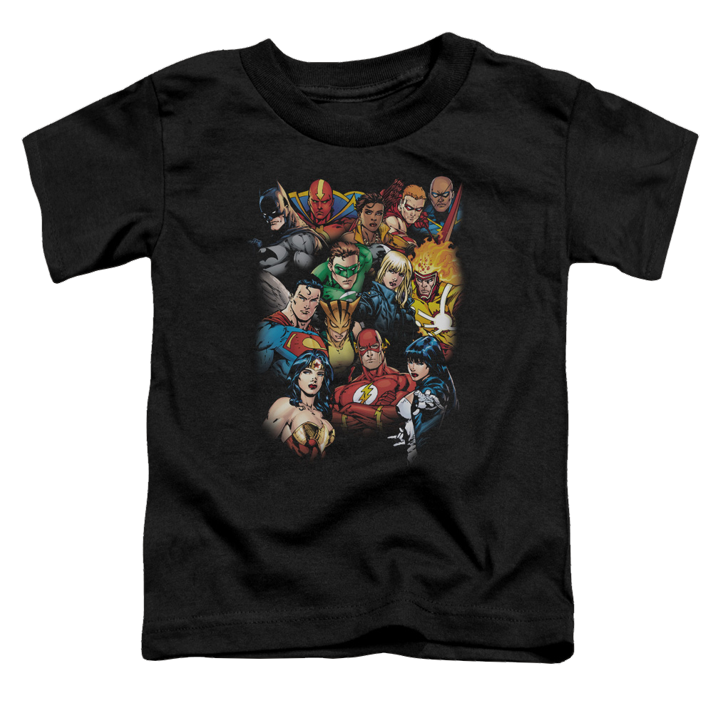 Justice League The Leagues All Here - Toddler T-Shirt Toddler T-Shirt Justice League   