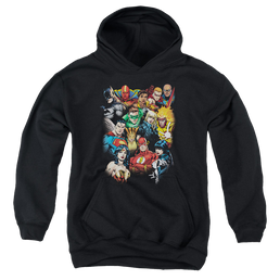 Justice League The Leagues All Here - Youth Hoodie Youth Hoodie (Ages 8-12) Justice League   