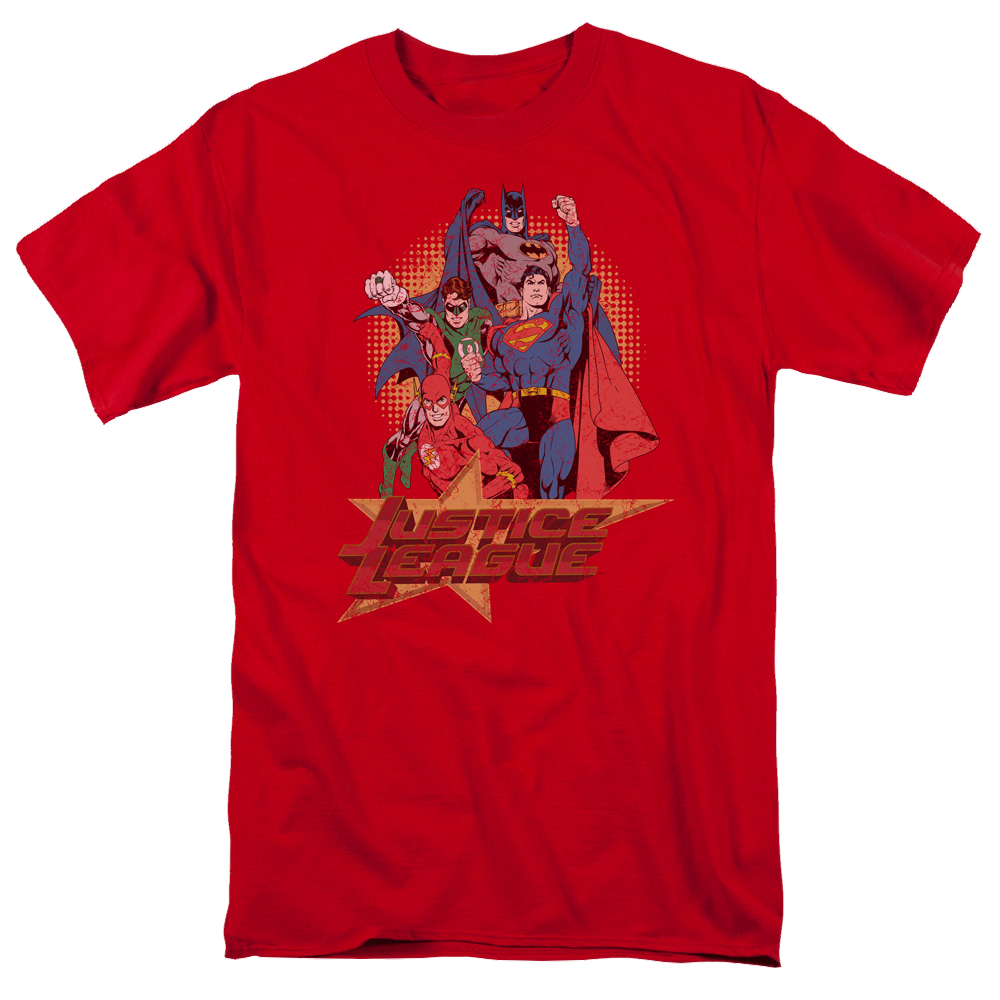 Justice League Raise Your Fist Men's Regular Fit T-Shirt Men's Regular Fit T-Shirt Justice League   