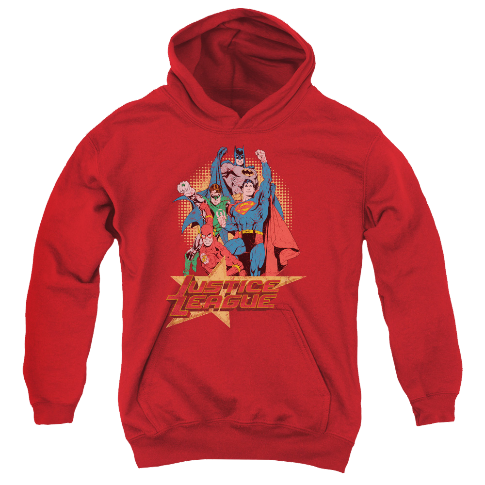 Justice League Raise Your Fist - Youth Hoodie Youth Hoodie (Ages 8-12) Justice League   
