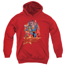 Justice League Raise Your Fist - Youth Hoodie Youth Hoodie (Ages 8-12) Justice League   