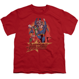 Justice League Raise Your Fist - Youth T-Shirt Youth T-Shirt (Ages 8-12) Justice League   