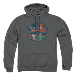 Justice League Four Heroes Pullover Hoodie Pullover Hoodie Justice League   