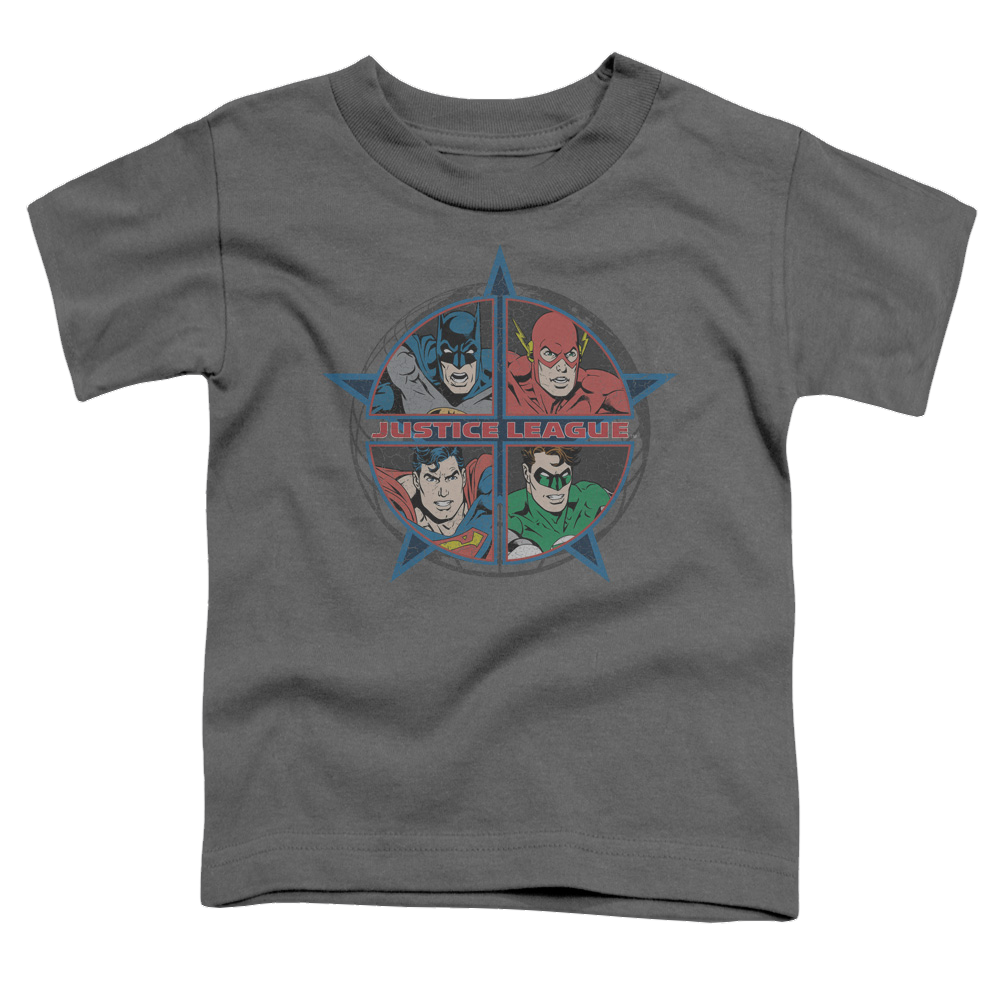 Justice League Four Heroes - Kid's T-Shirt Kid's T-Shirt (Ages 4-7) Justice League   