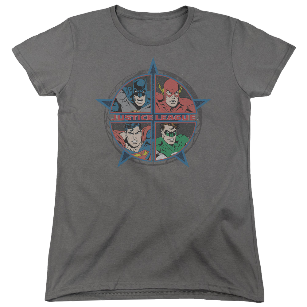 Justice League Four Heroes Women's T-Shirt Women's T-Shirt Justice League   