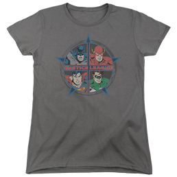 Justice League Four Heroes Women's T-Shirt Women's T-Shirt Justice League   