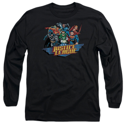 Justice League Ready To Fight Men's Long Sleeve T-Shirt Men's Long Sleeve T-Shirt Justice League   