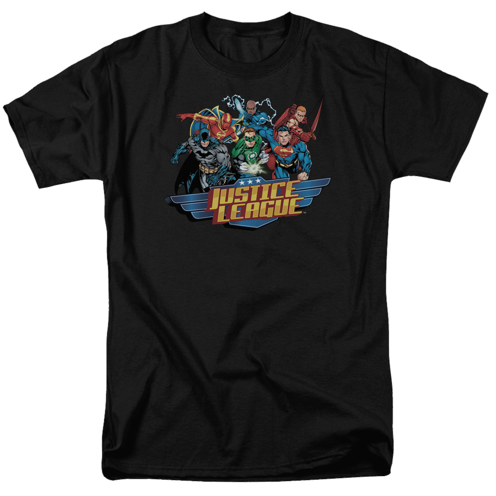 Justice League Ready To Fight Men's Regular Fit T-Shirt Men's Regular Fit T-Shirt Justice League   