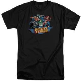 Justice League Ready To Fight Men's Tall Fit T-Shirt Men's Tall Fit T-Shirt Justice League   
