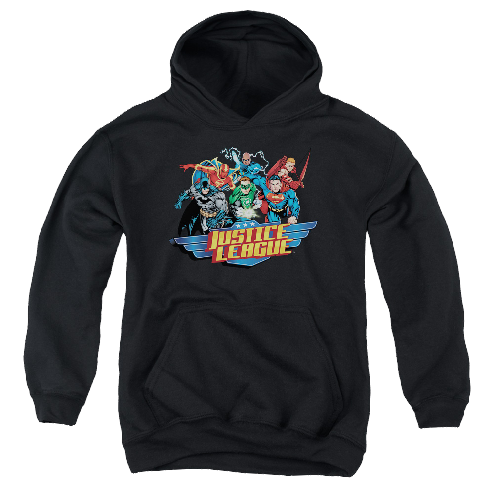 Justice League Ready To Fight - Youth Hoodie Youth Hoodie (Ages 8-12) Justice League   